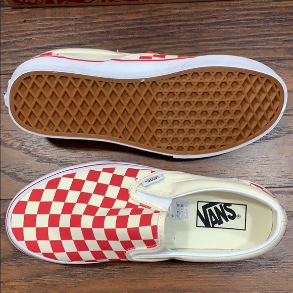 VANS CLASSIC SLIP-ON (Primary Check) Ring Red wmns - Picture 3 of 16